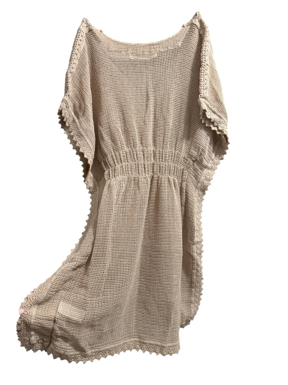 Boho Crochet Swim Coverup - Cream - Picture 5 of 5